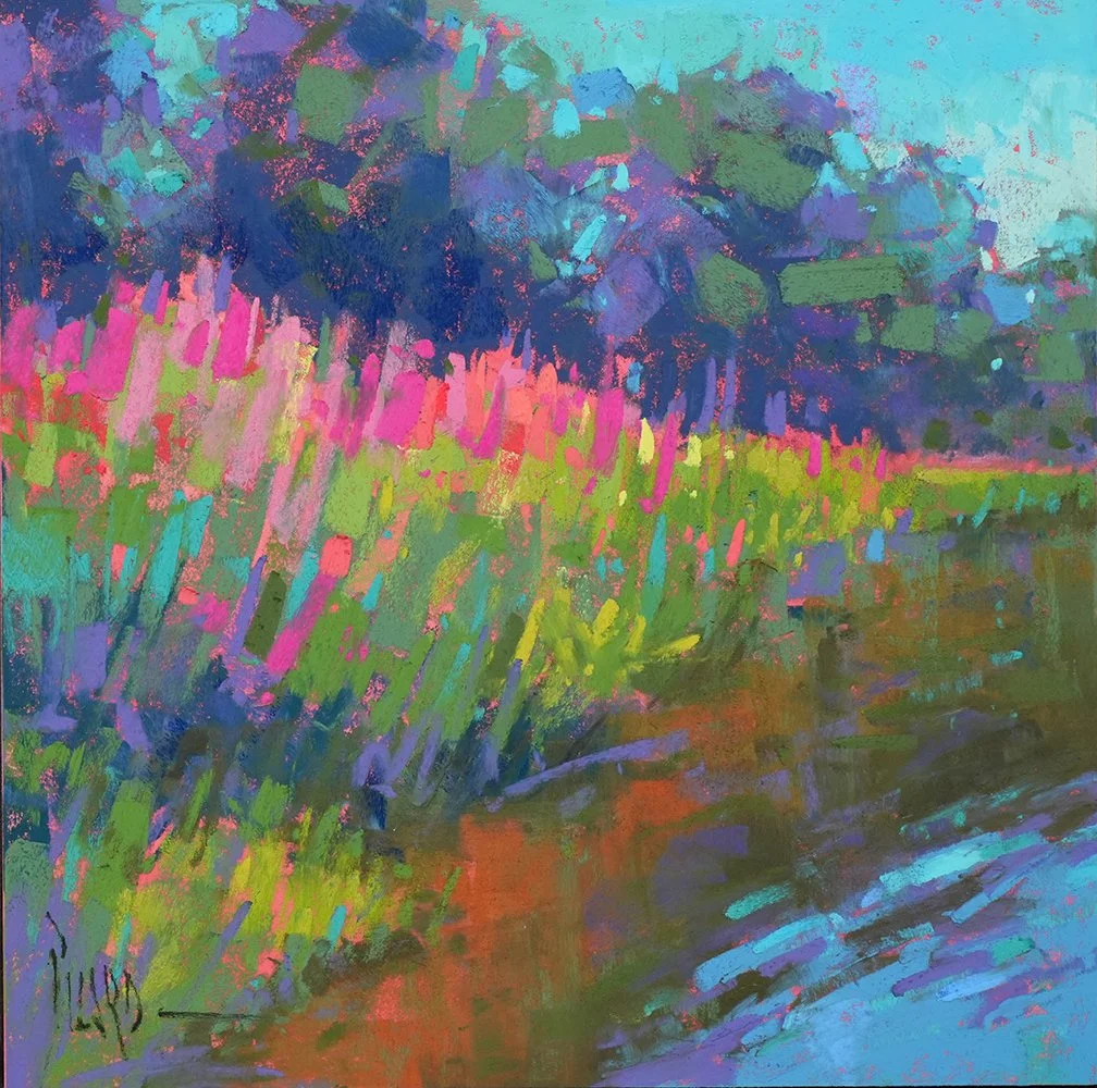 Pretty in Pink original pastel painting by Alain Picard — Alain J